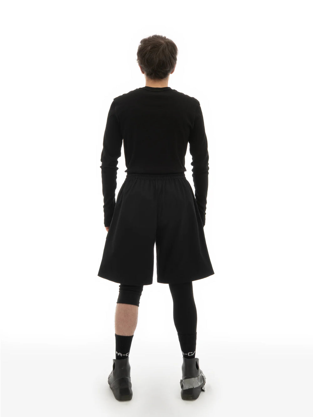 °Lace-up/ — patch pocket shorts