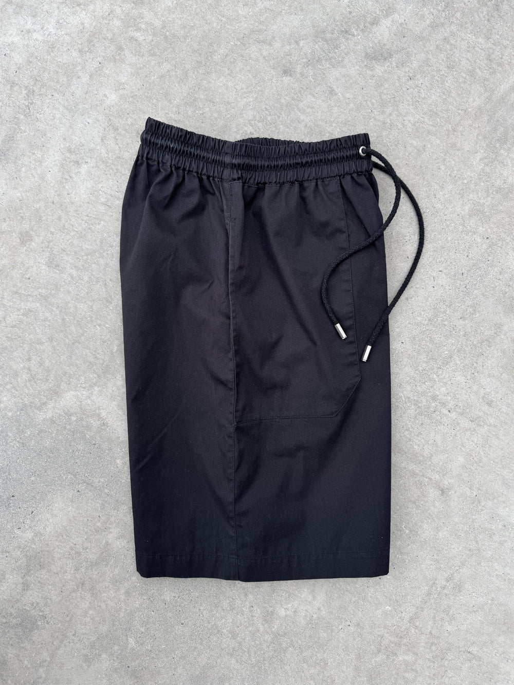 °Lace-up/ — patch pocket shorts