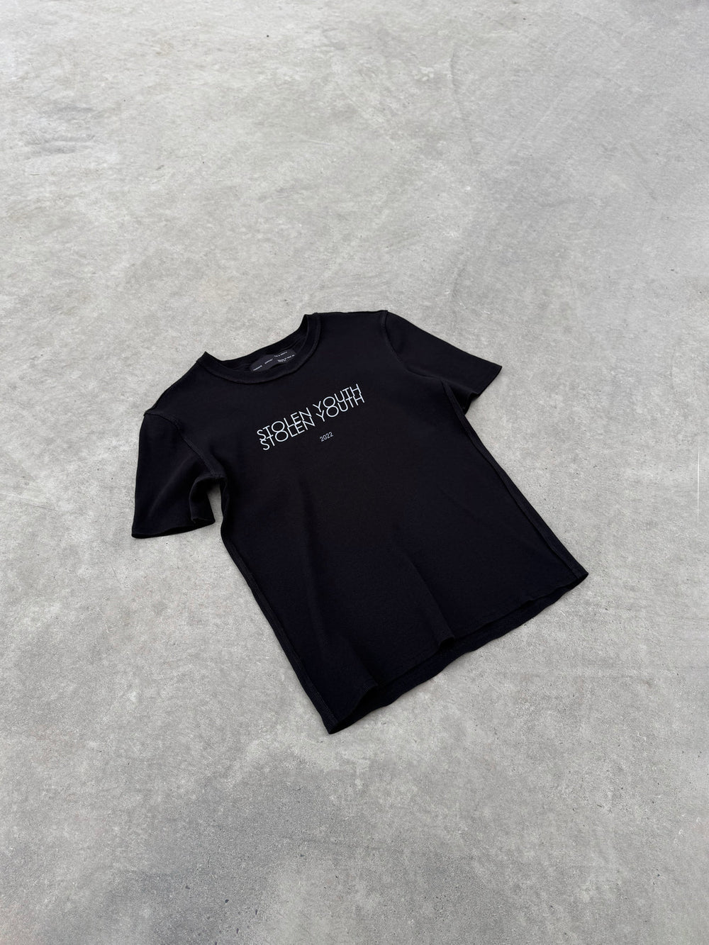 °SY/ — rib printed t-shirt