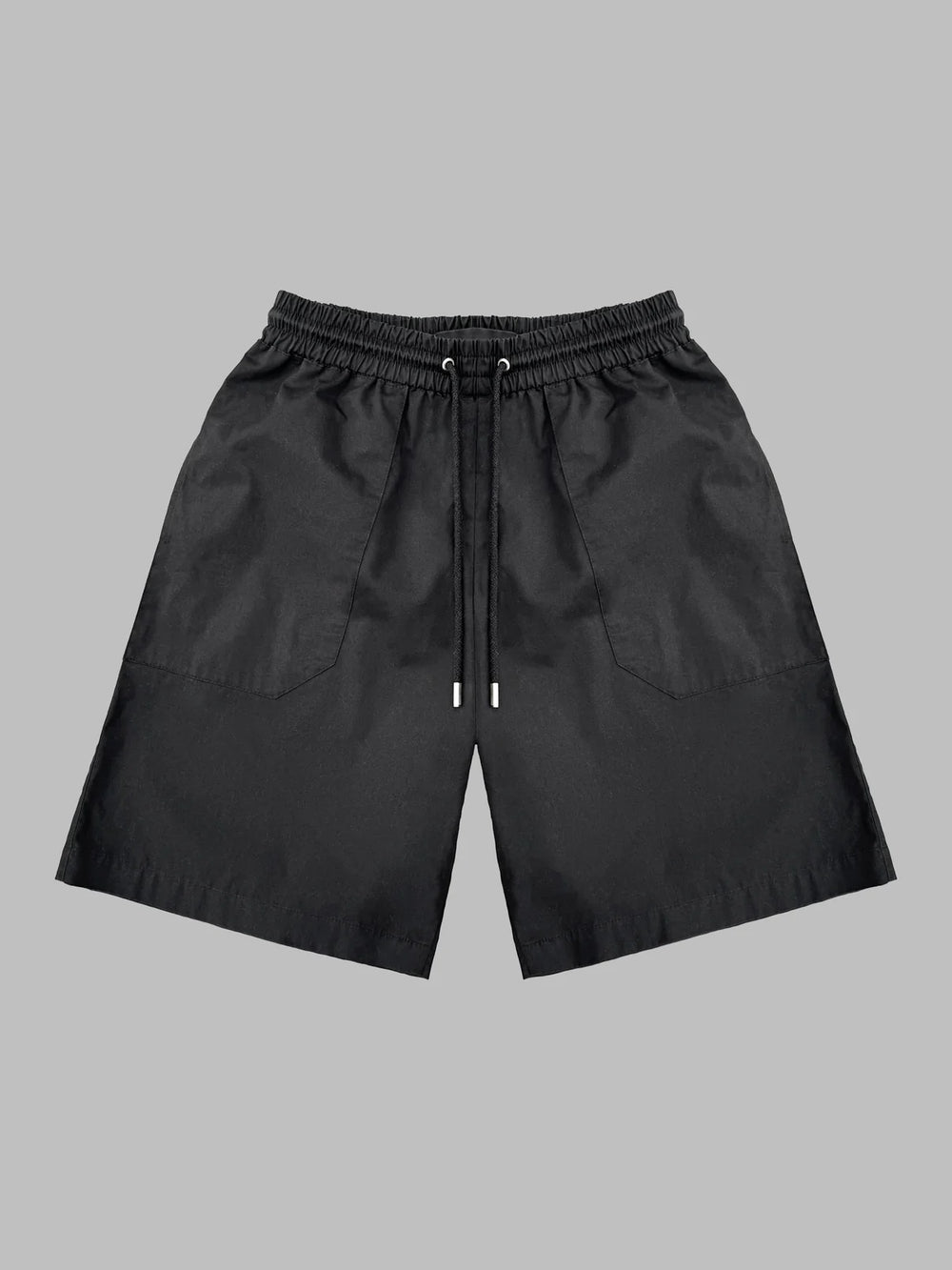 °Lace-up/ — patch pocket shorts