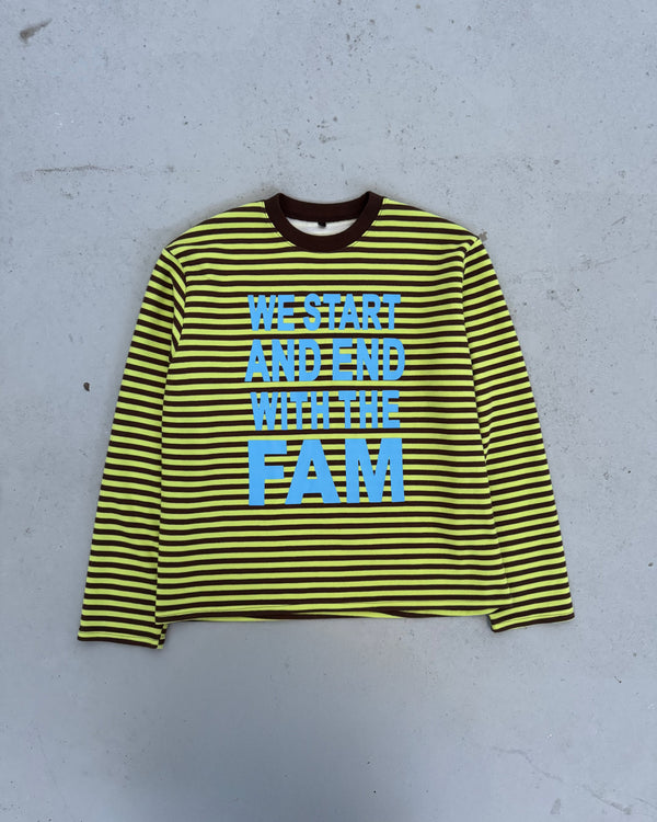 La Fam Striped Longsleeve - Brown/Yellow