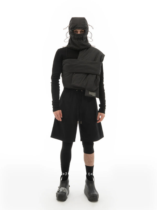 °Compress/ — 8 cord locks balaclava – back view – by °A-C/ – Dream Unit Amsterdam