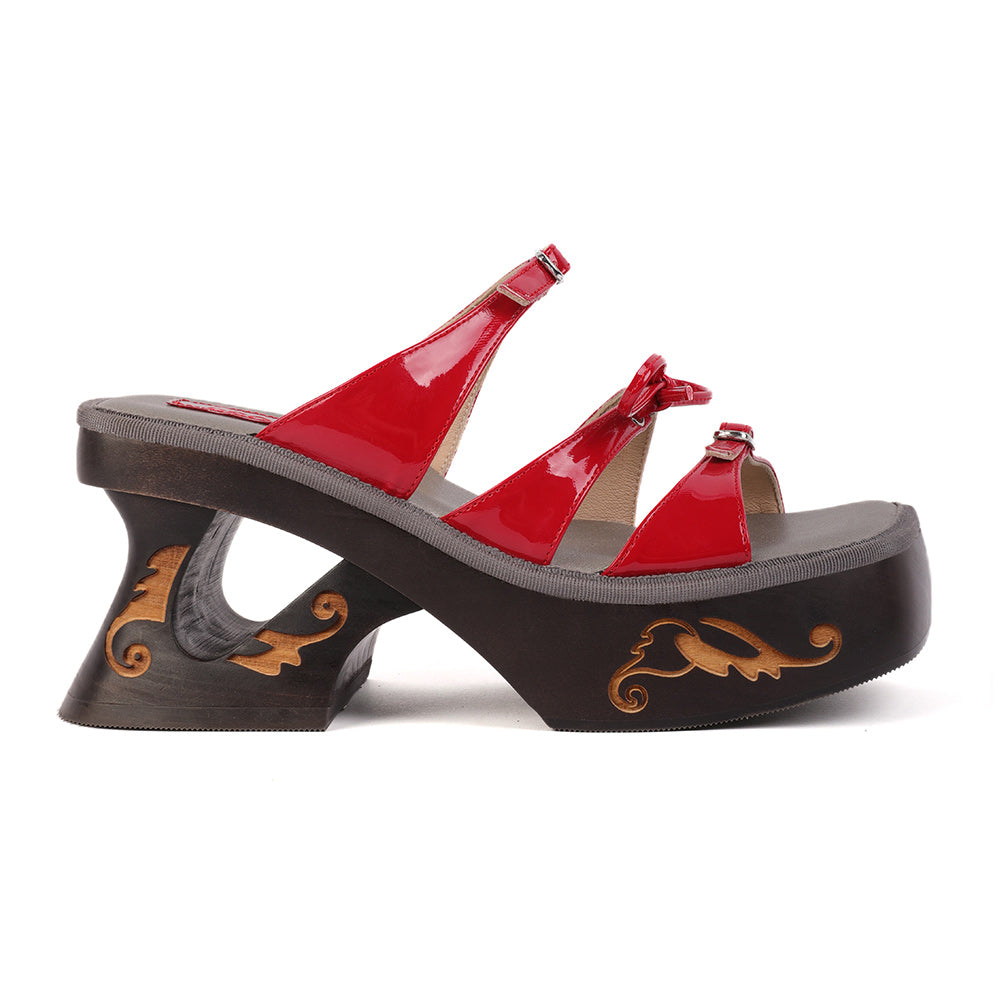 Yucca Red Ponte Moss shoe