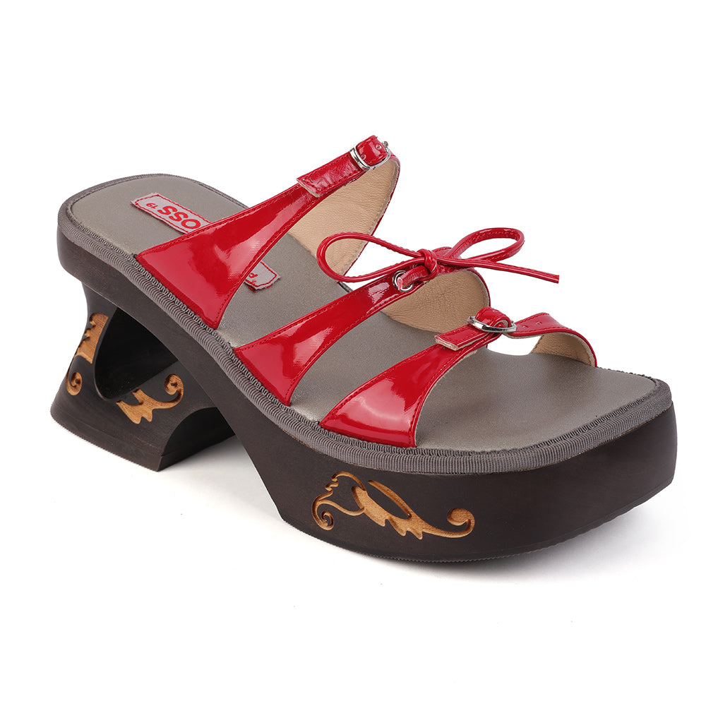 Yucca Red Ponte Moss shoe