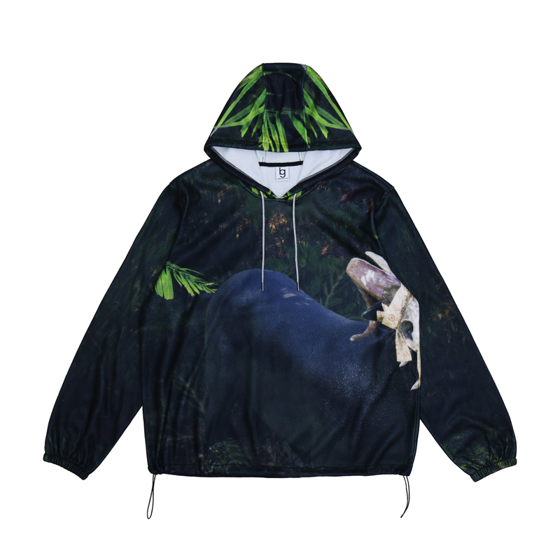 GEEP" Velor Skin Light Fleece Hoodie