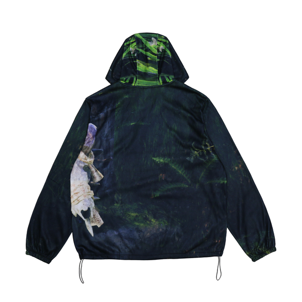 GEEP" Velor Skin Light Fleece Hoodie – back view – by GB mouth – Dream Unit Amsterdam