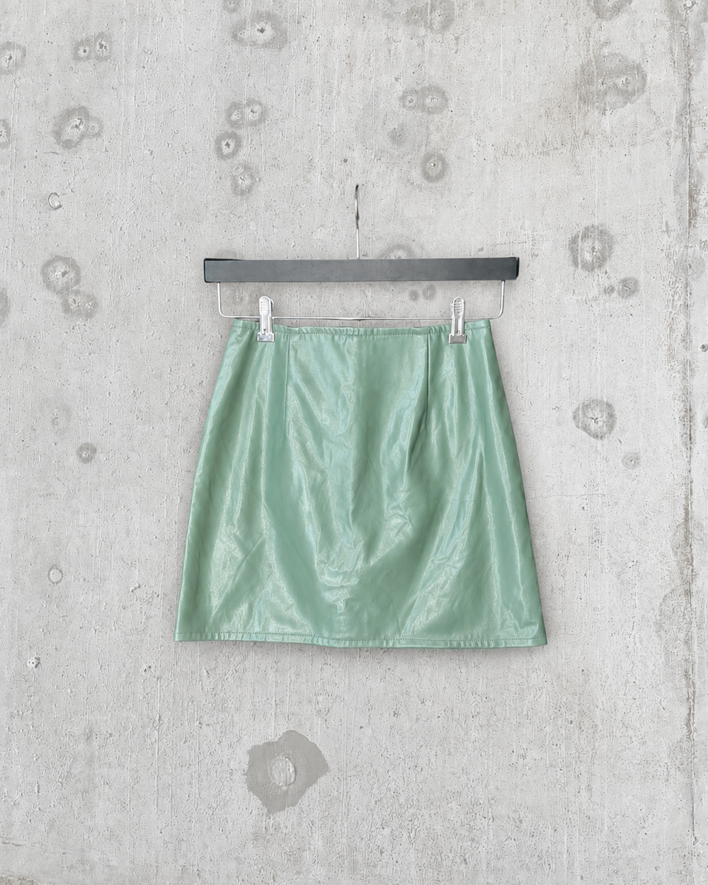 Desire Leather Skirt Mint