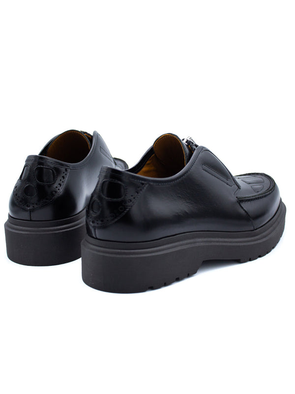 Skull Derby Zipper Black