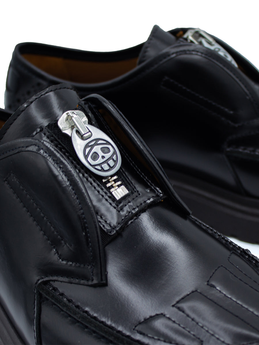 Skull Derby Zipper Black