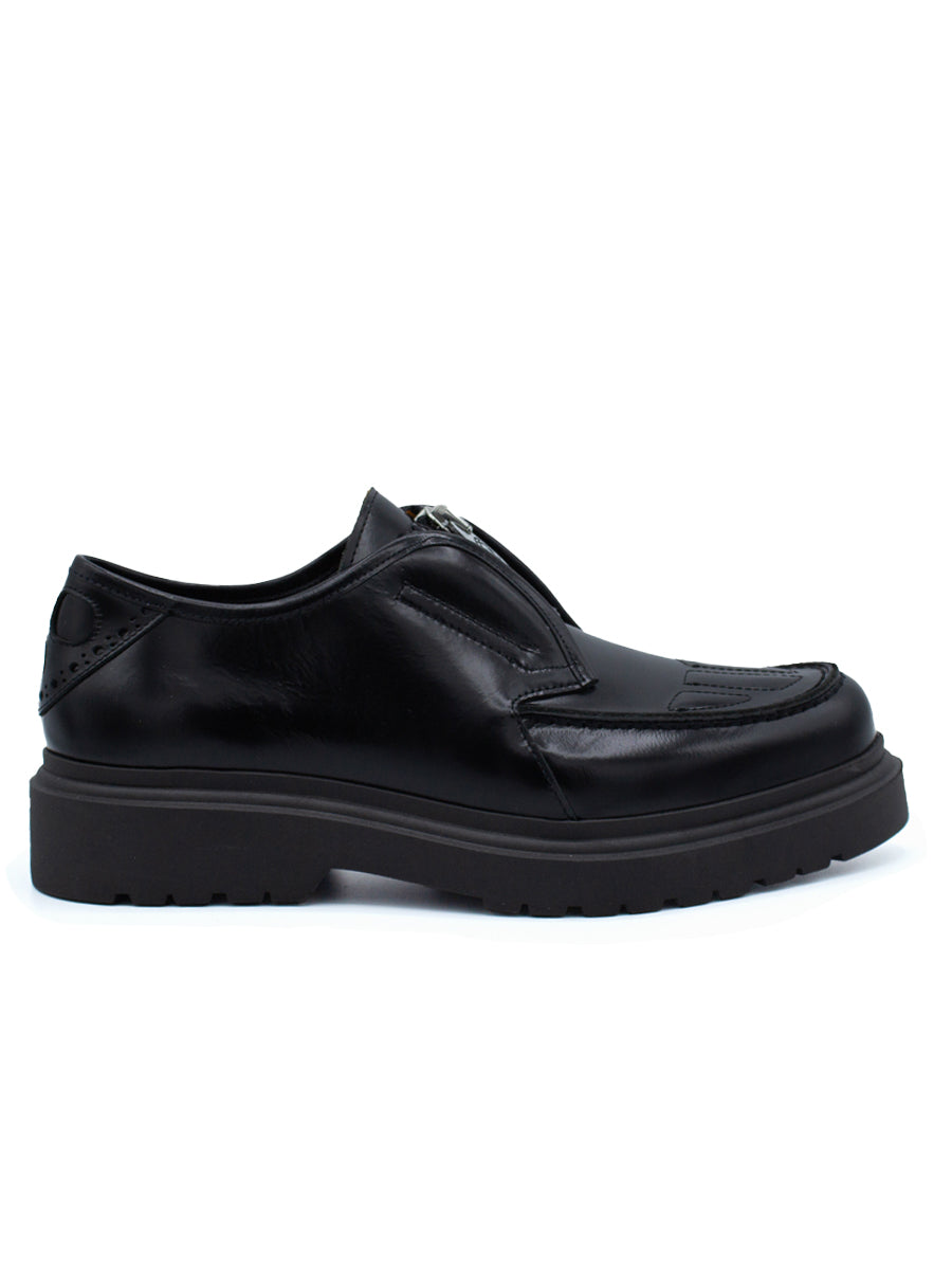 Skull Derby Zipper Black