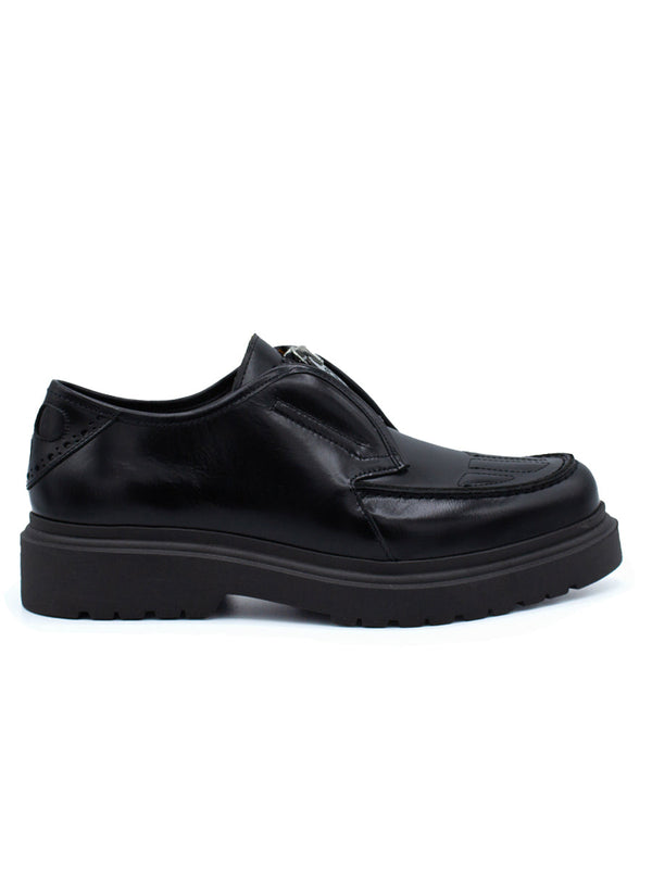 Skull Derby Zipper Black