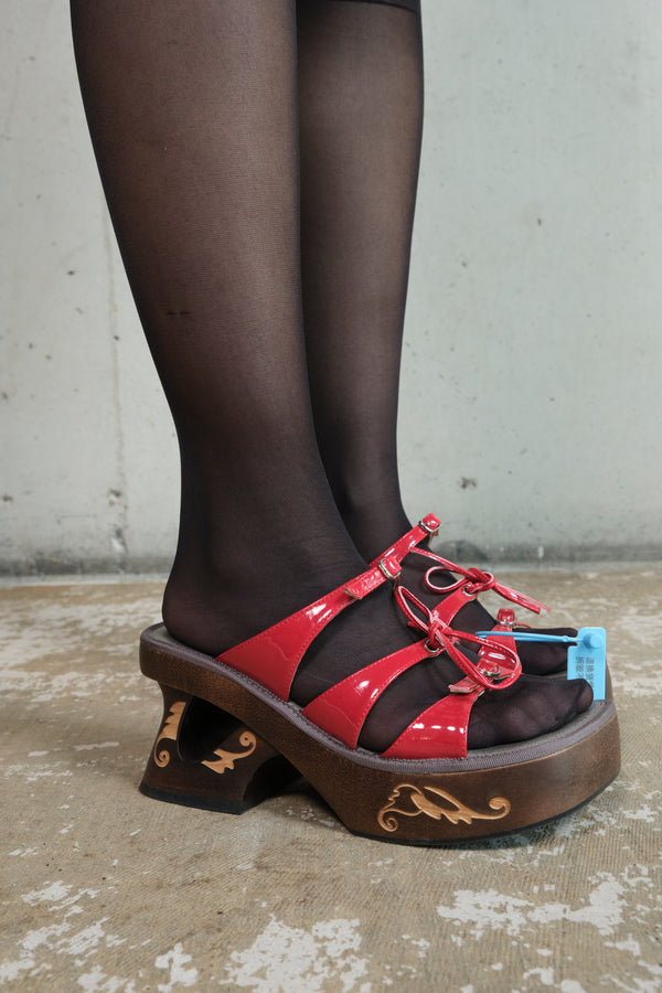Yucca Red Ponte Moss shoe – back view – by Ponte Alle Moss19 – Dream Unit Amsterdam