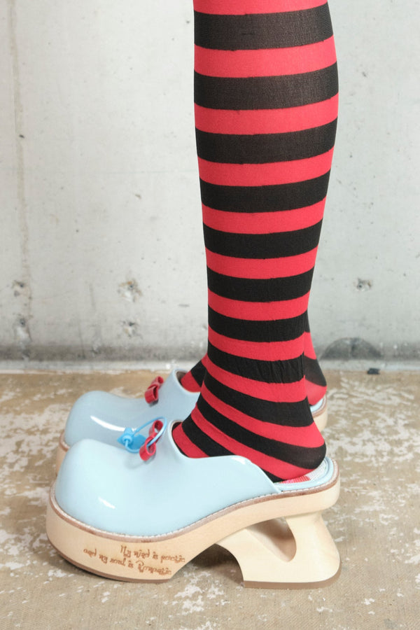 Tulip Blue clogs – back view – by Ponte Alle Moss19 – Dream Unit Amsterdam