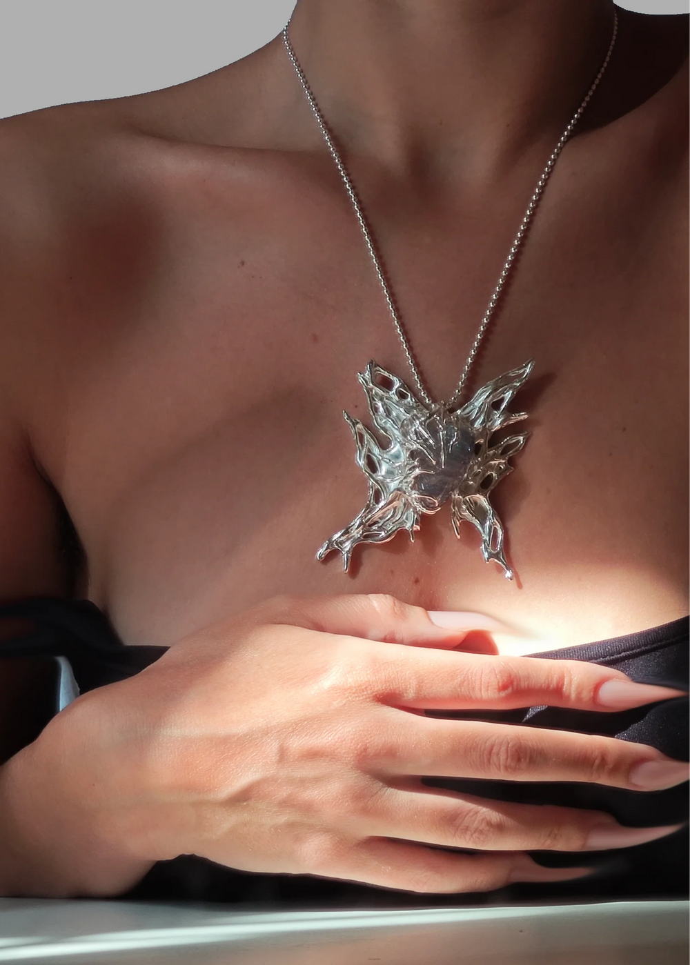Butterfly Necklace – front view – by Dream Unit – Dream Unit Amsterdam