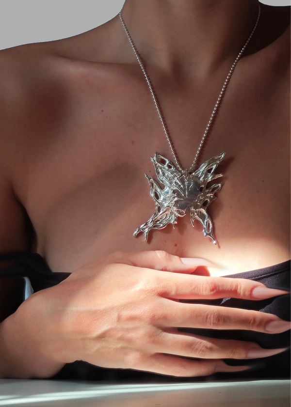 Butterfly Necklace – front view – by Dream Unit – Dream Unit Amsterdam