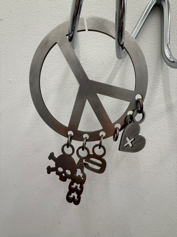 Limited Edition Drops Emoticon Keyring hanging view