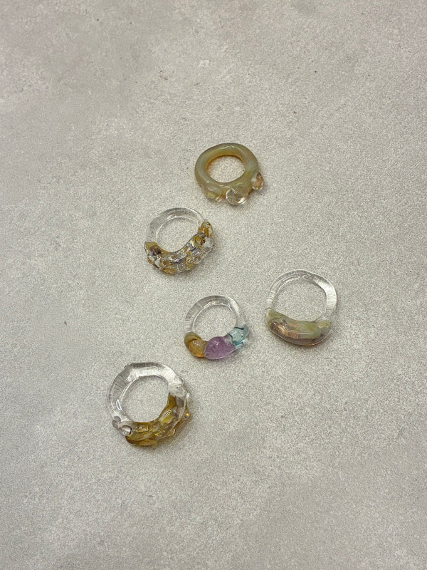 Ella de Hass rings collection, all five designs