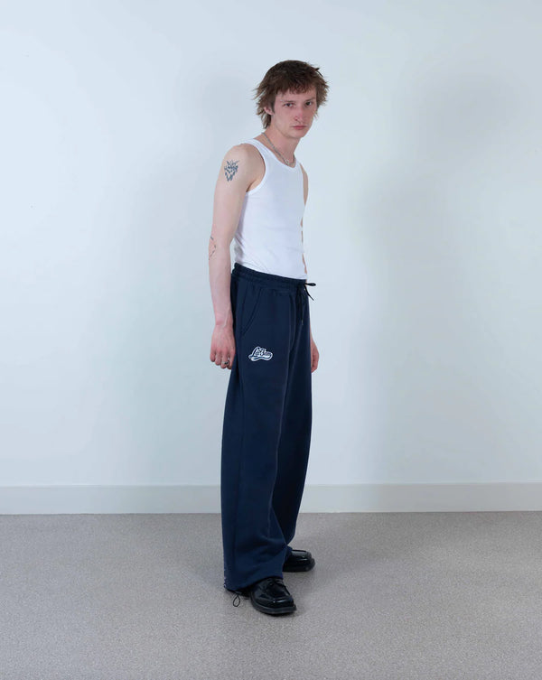 running rico jogging pants navy – front view – by La Fam – Dream Unit Amsterdam