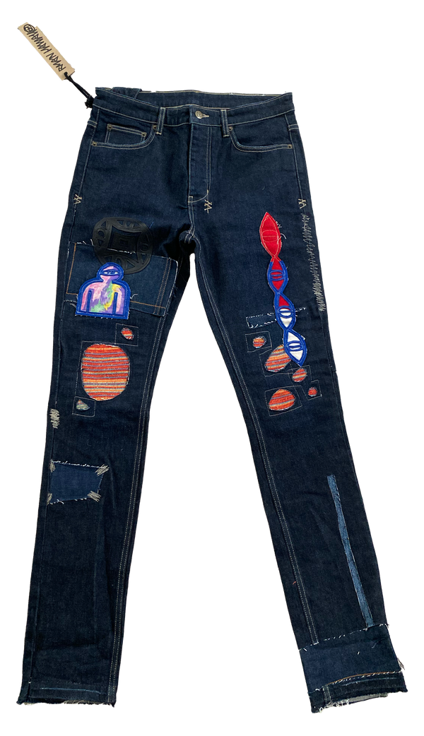 Shadow of the Future dark-wash jeans by Ryan Hawaii — product view