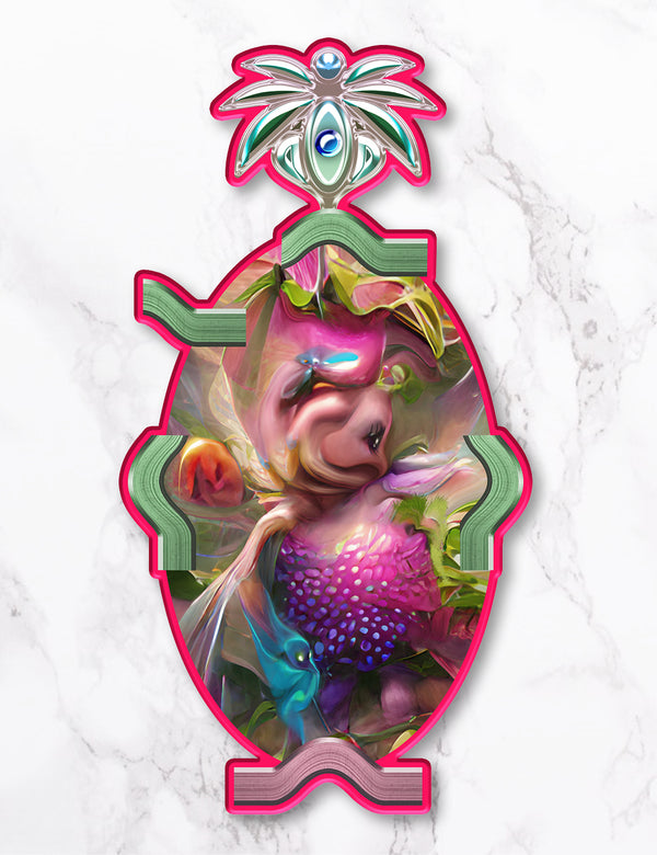 Machine Mascot art – front view – by Viola Renate – Dream Unit Amsterdam