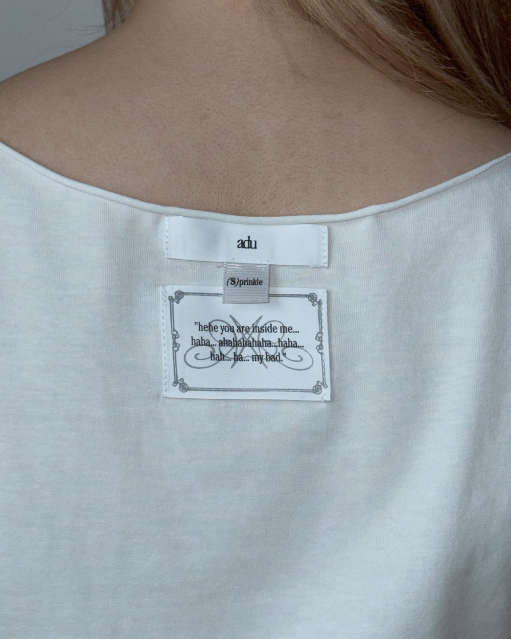 ADU Printed White Tee — additional view 2
