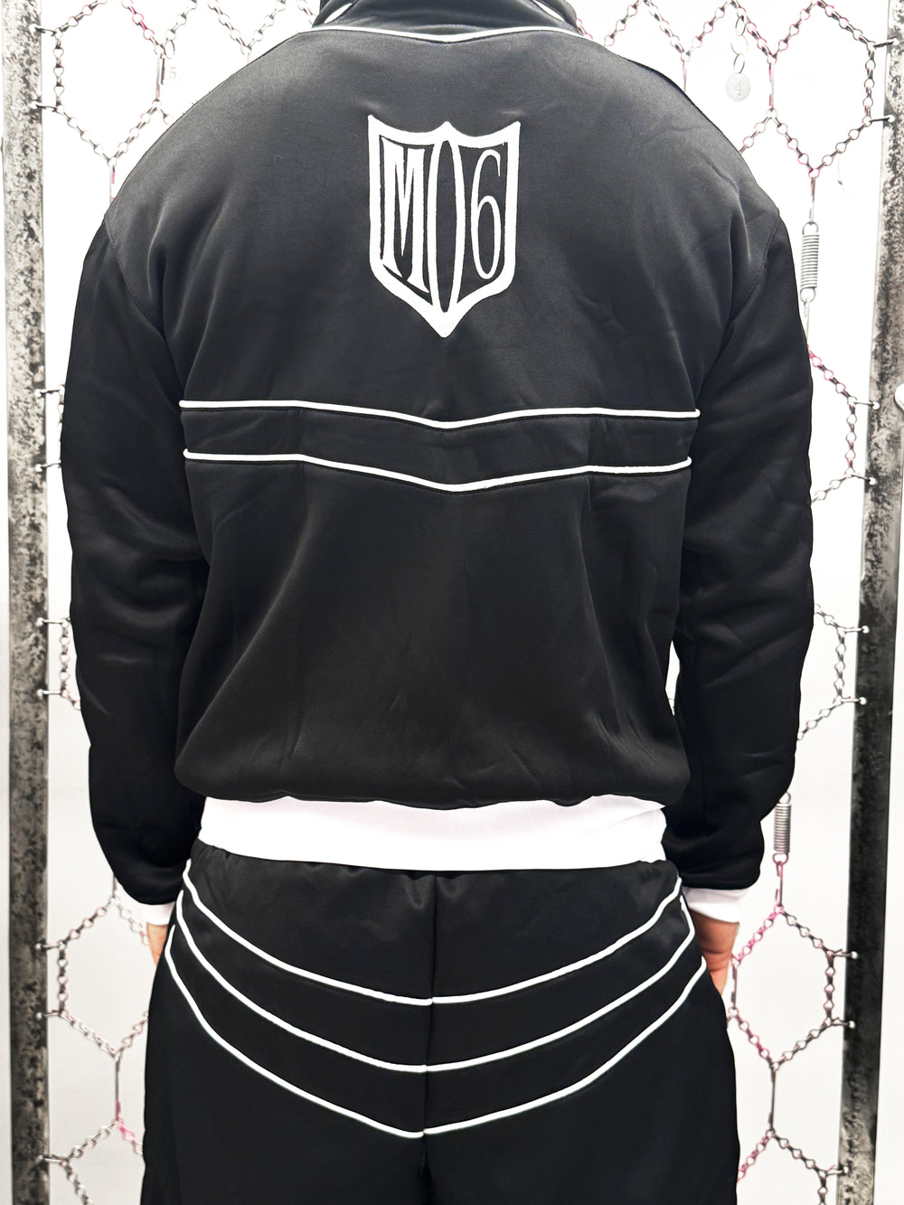 Black Shield track jacket additional view by Atelier mo6 – Dream Unit Amsterdam