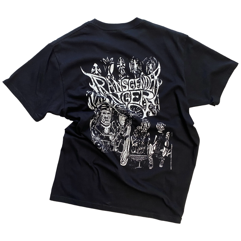 Metallica black T-shirt by DE BANDSHIRTS — back view