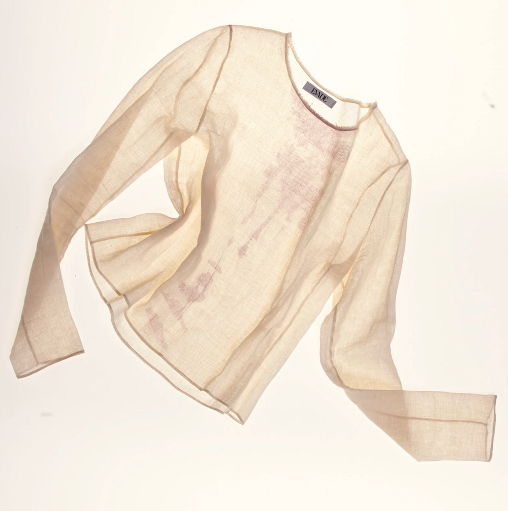 Wine Stained Long Tee by Evade — front product view