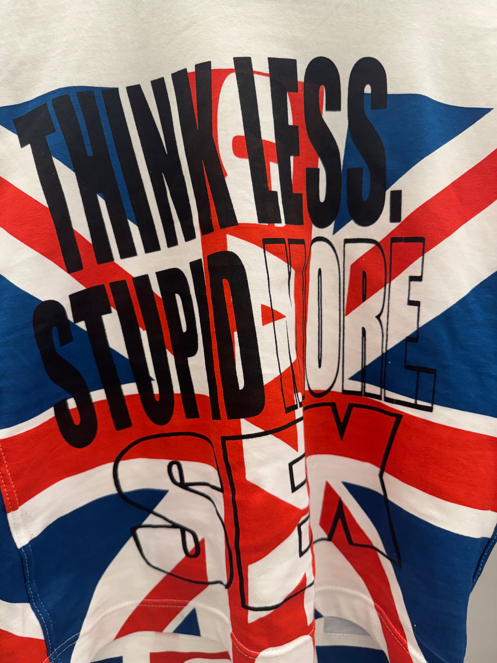 Text overlay on a Union Jack flag with motivational message
