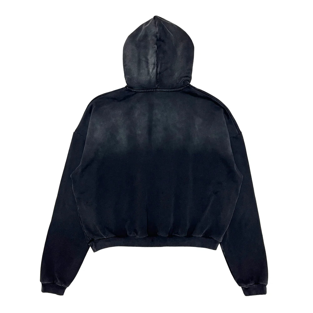 Black hoodie on a white background