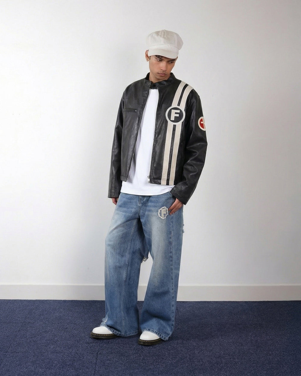 La Fam F Circle Motor Jacket - Black