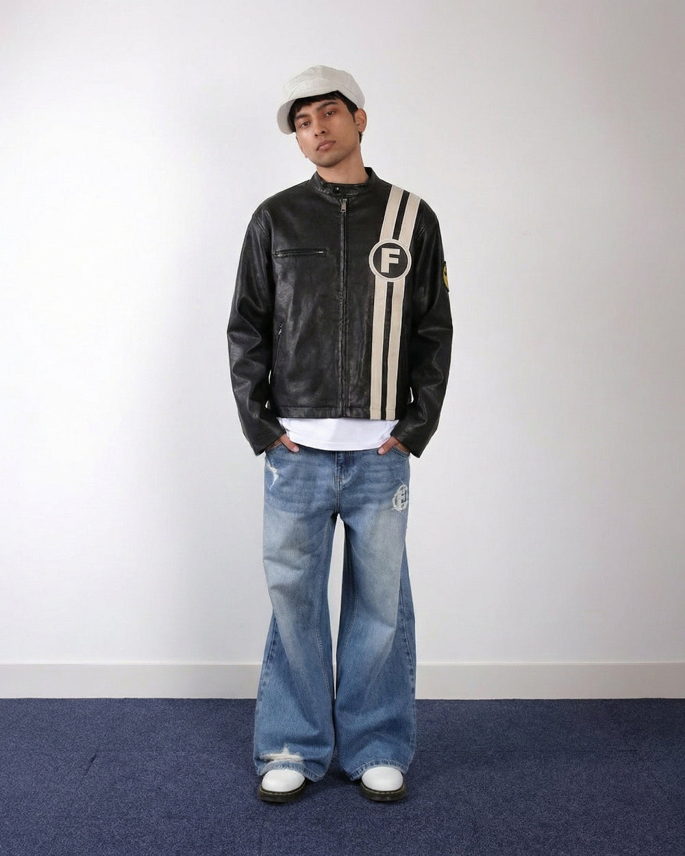 La Fam F Circle Motor Jacket - Black