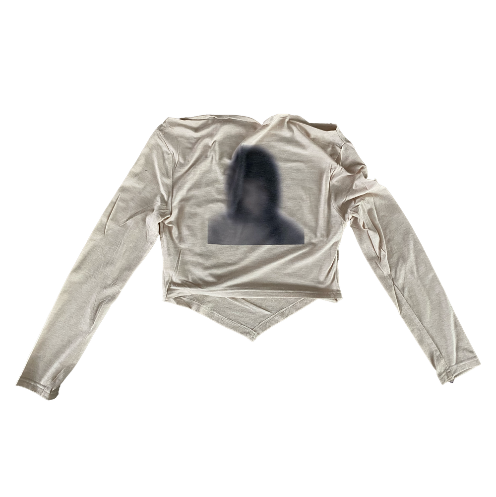 Manshee long sleeve crop top front view