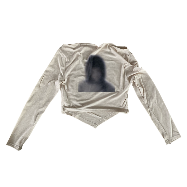 Manshee long sleeve crop top front view