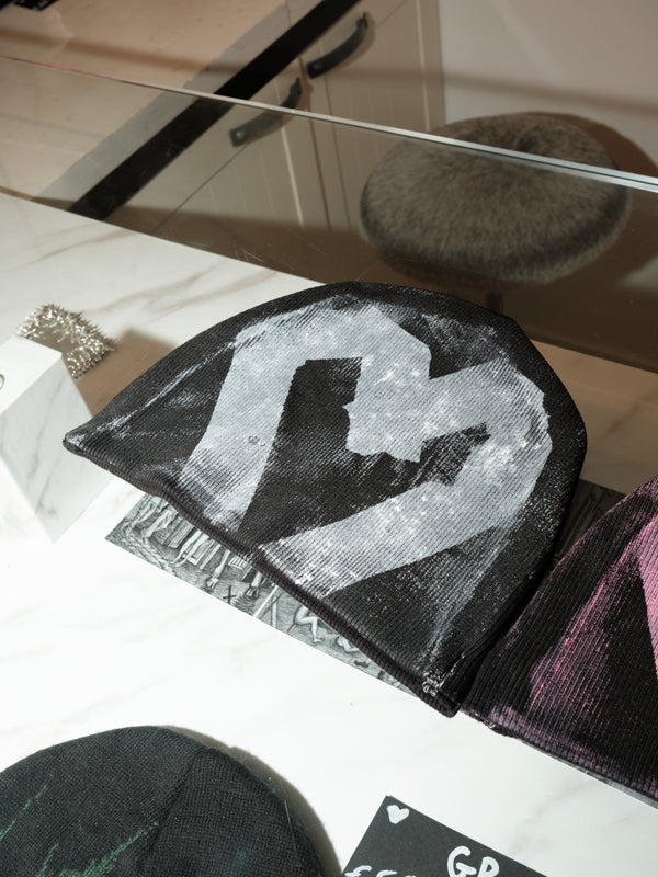 Robin Rosbak Heart Beanie – back view – by Robin Rosbak – Dream Unit Amsterdam