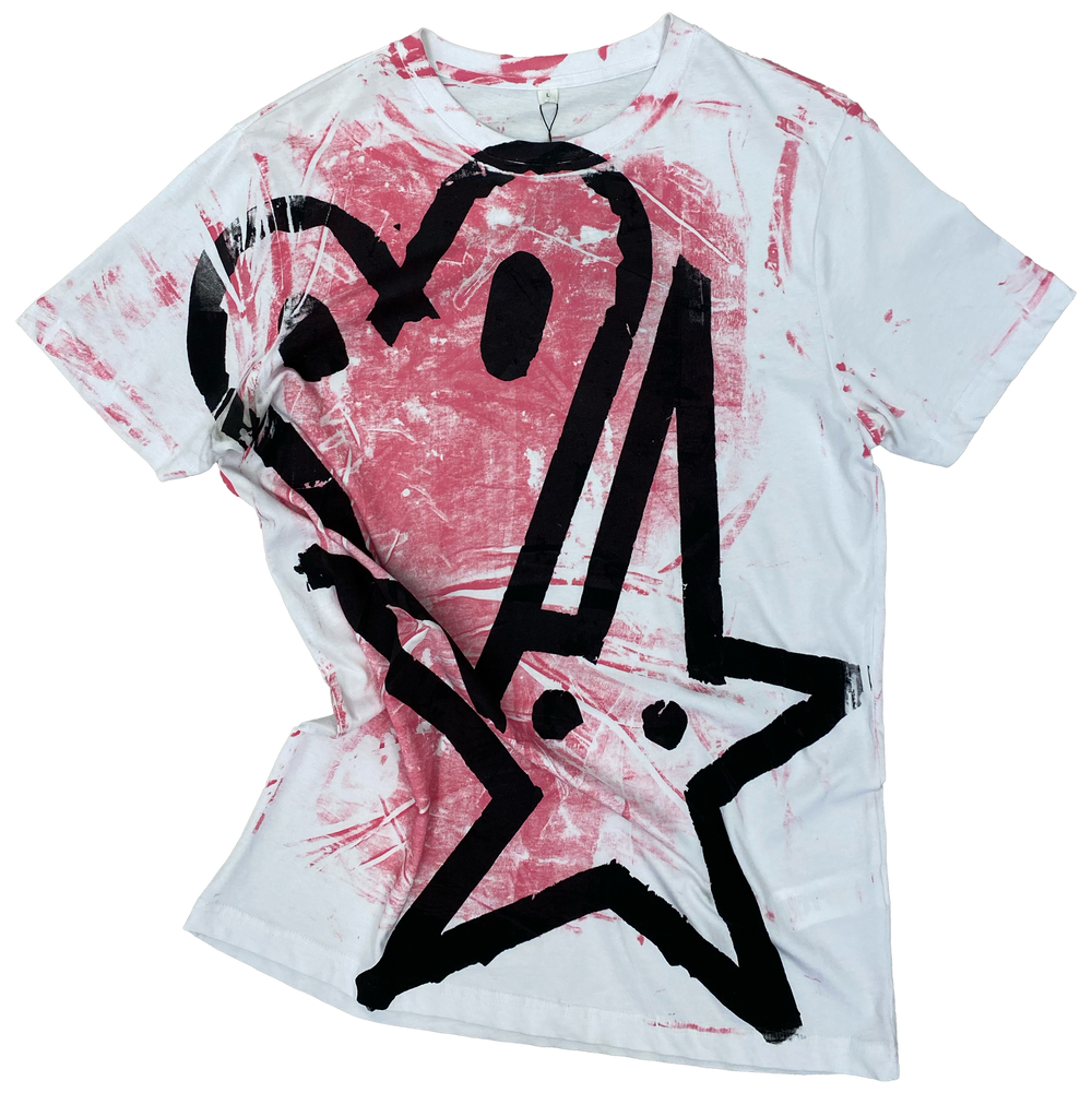 Heart and Star T-shirt by Robin Rosbak — front view