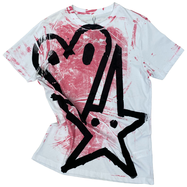 Heart and Star T-shirt by Robin Rosbak — front view