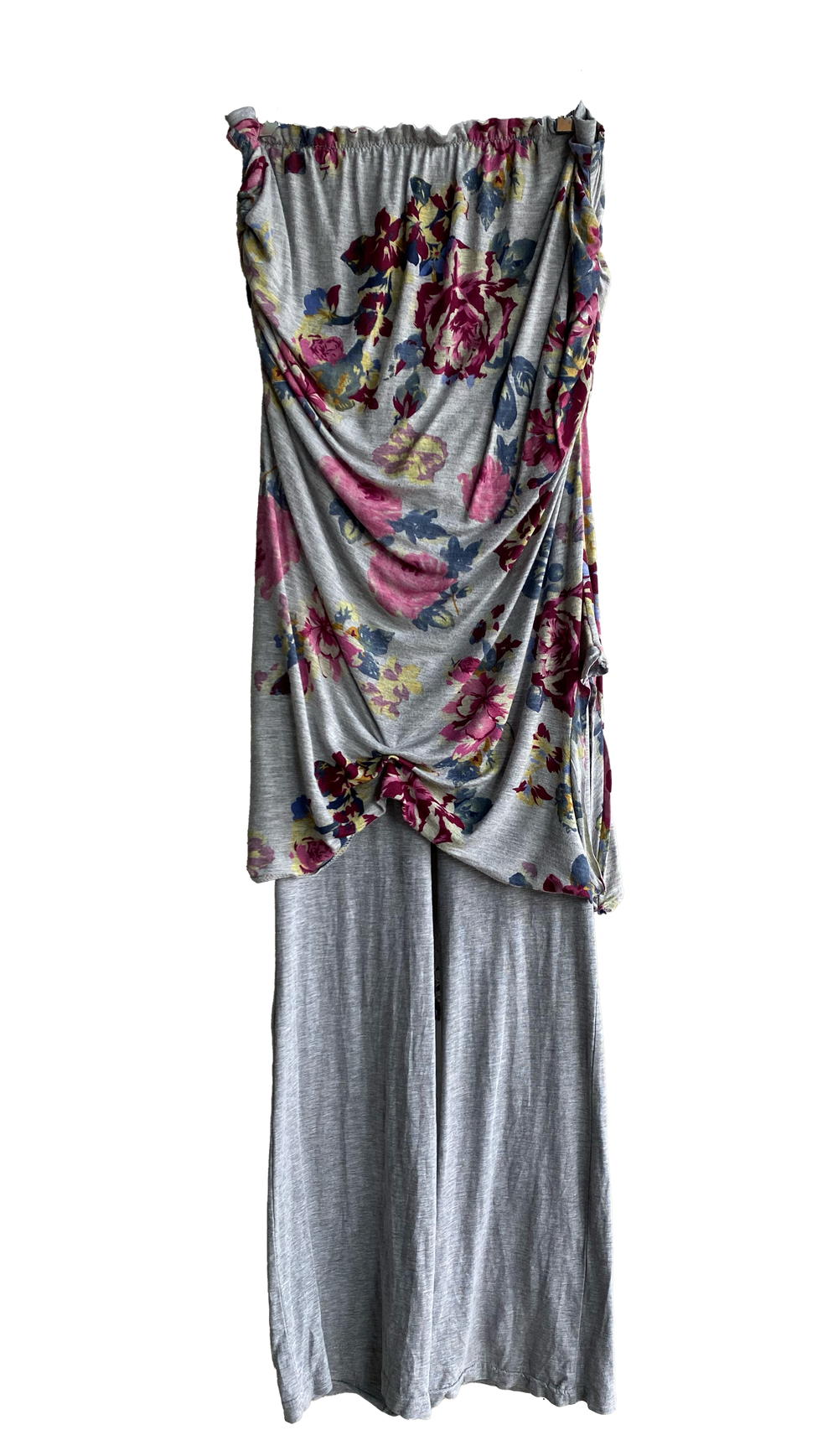 Grey and pink Patella Leggings by Sorcerer — back view