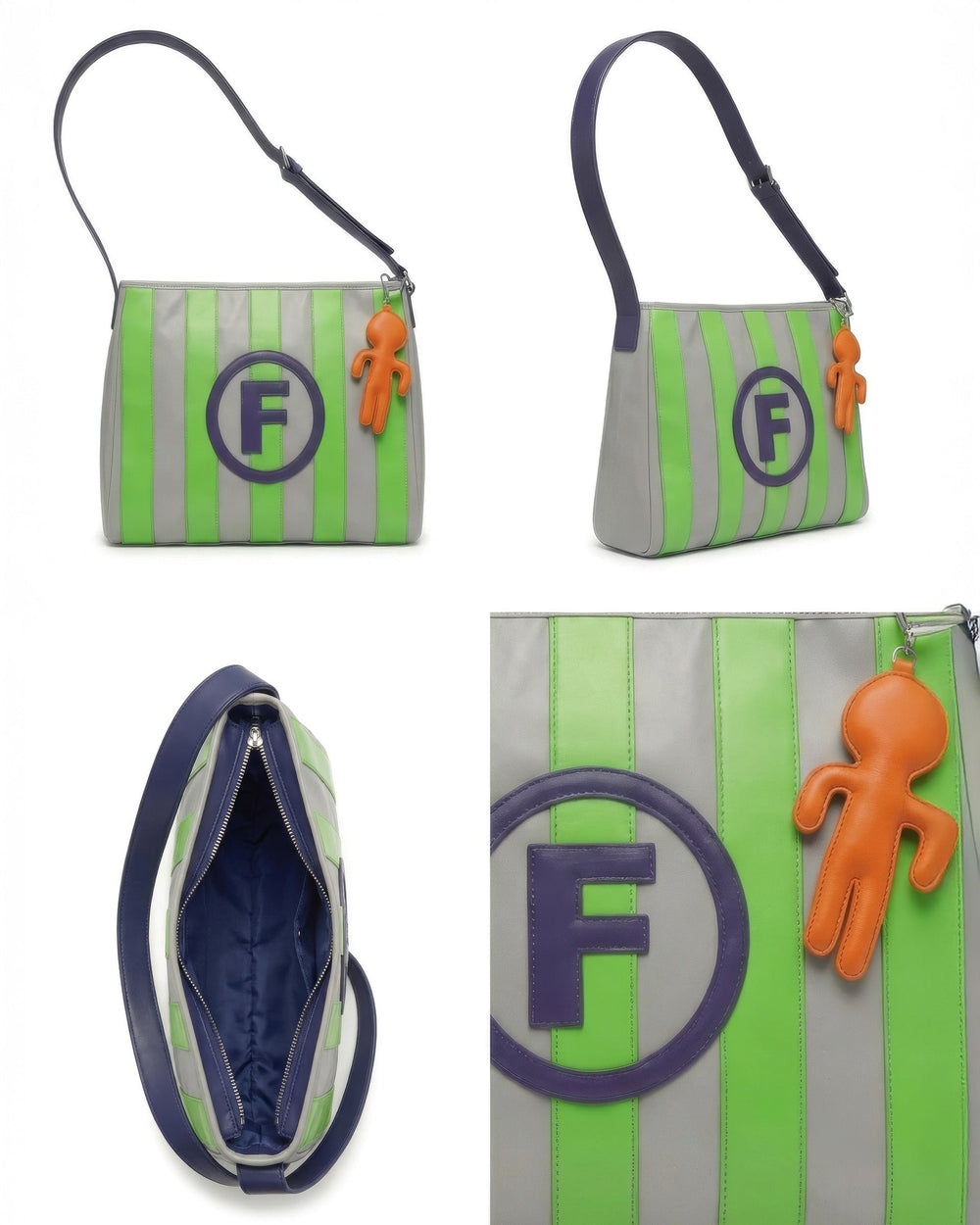 La Fam Sidekick Messenger Bag - Blue/Grey
